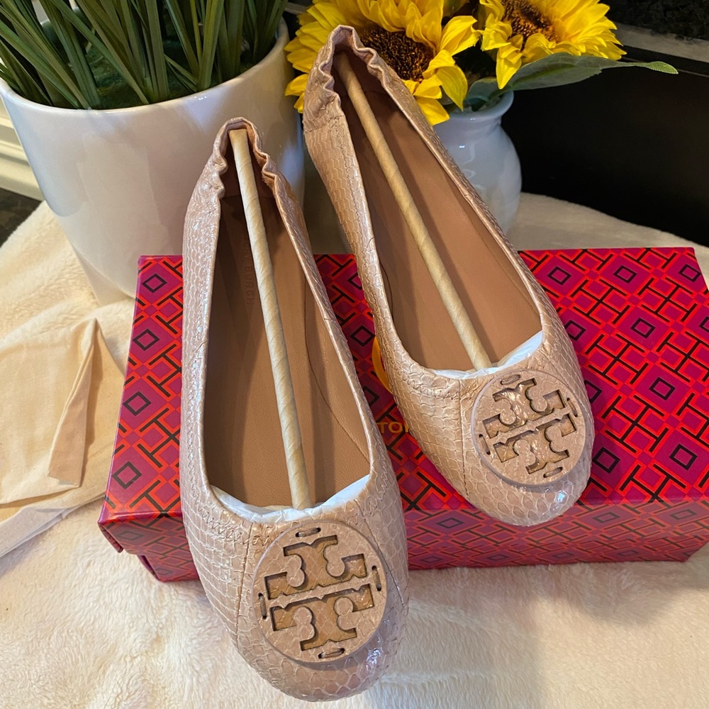 ✨Authentic ✨TORY BURCH MINNIE TRAVEL BALLET - Picture 5 of 10